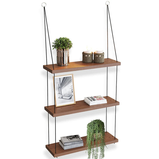 Wood Floating Shelf 3 Tier For Wall