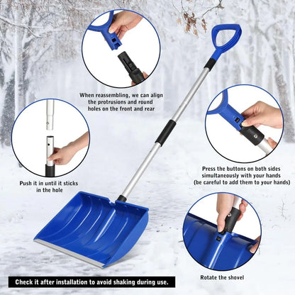 Collapsible Metal Snow Shovel Metal